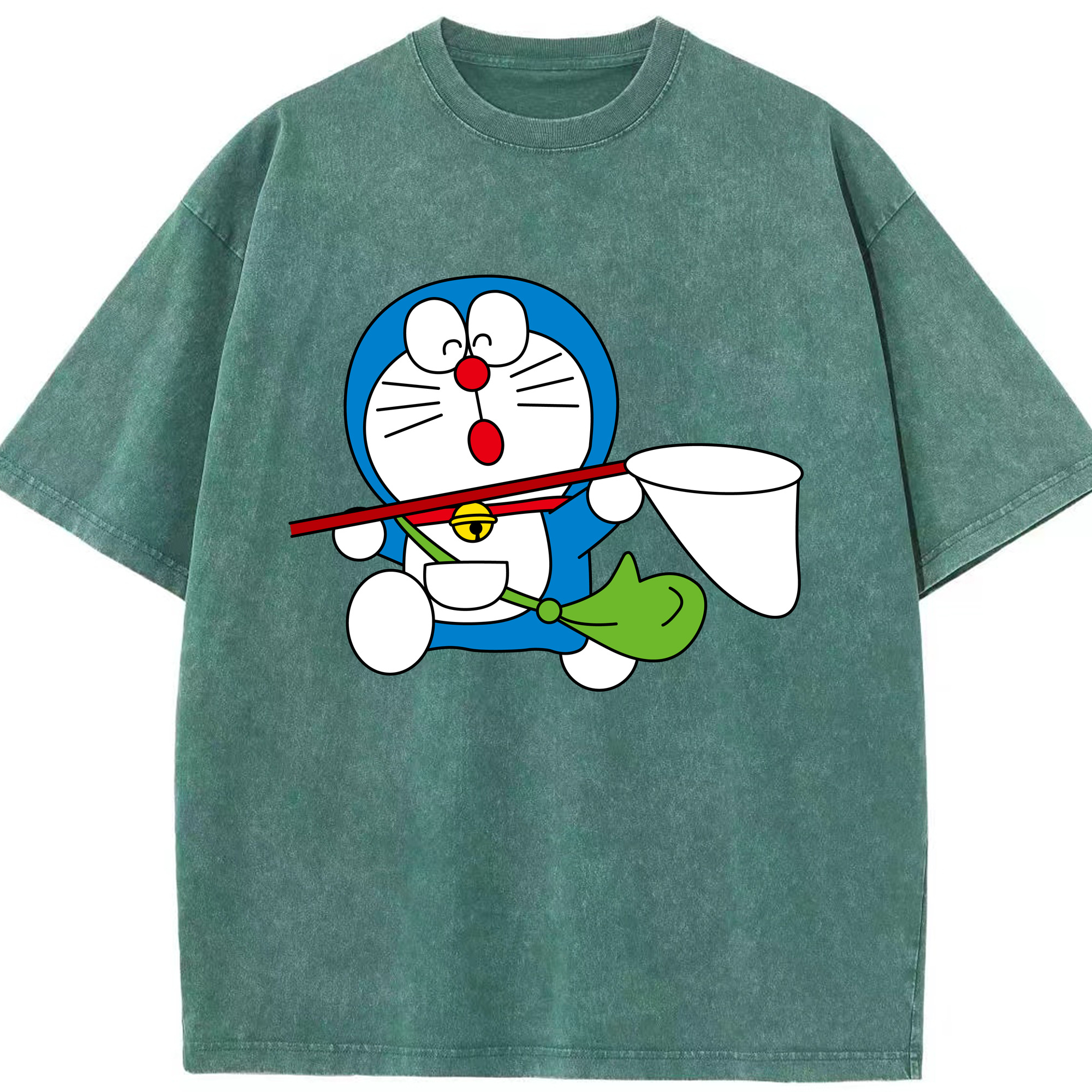 （画像用） ドラえもん Doraemon 綿100% ヴィンテージ風 半袖Tシャツ（フロントプリント）